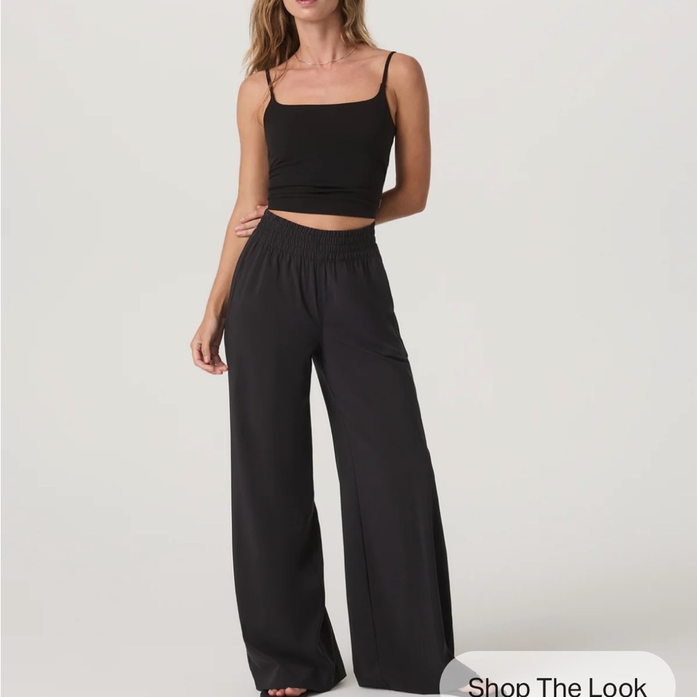 Nwot Vuori Villa Wide Leg Pant Black Size Small